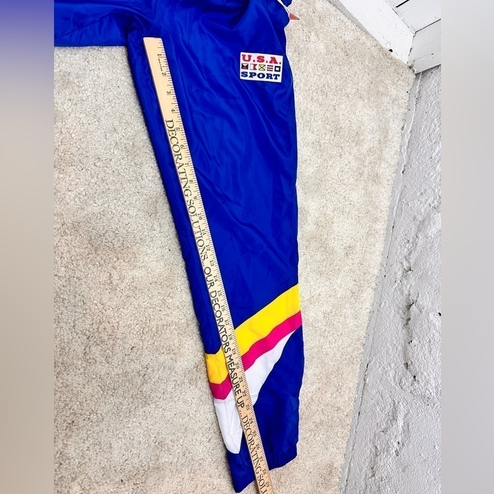 NWT 90’s Retro Windbreaker Wind Pants Women’s Small USA Blue Forever 21 - Picture 8 of 9